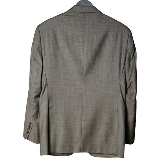 Jos A Bank 38S Light Brown/Tan - Small Shepards Check/houndstooth - Picture 2 of 4